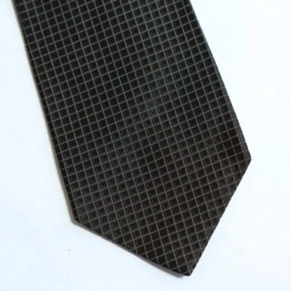 ‎J.Crew Brown Tie Silk Black & Brown Checkered Tie